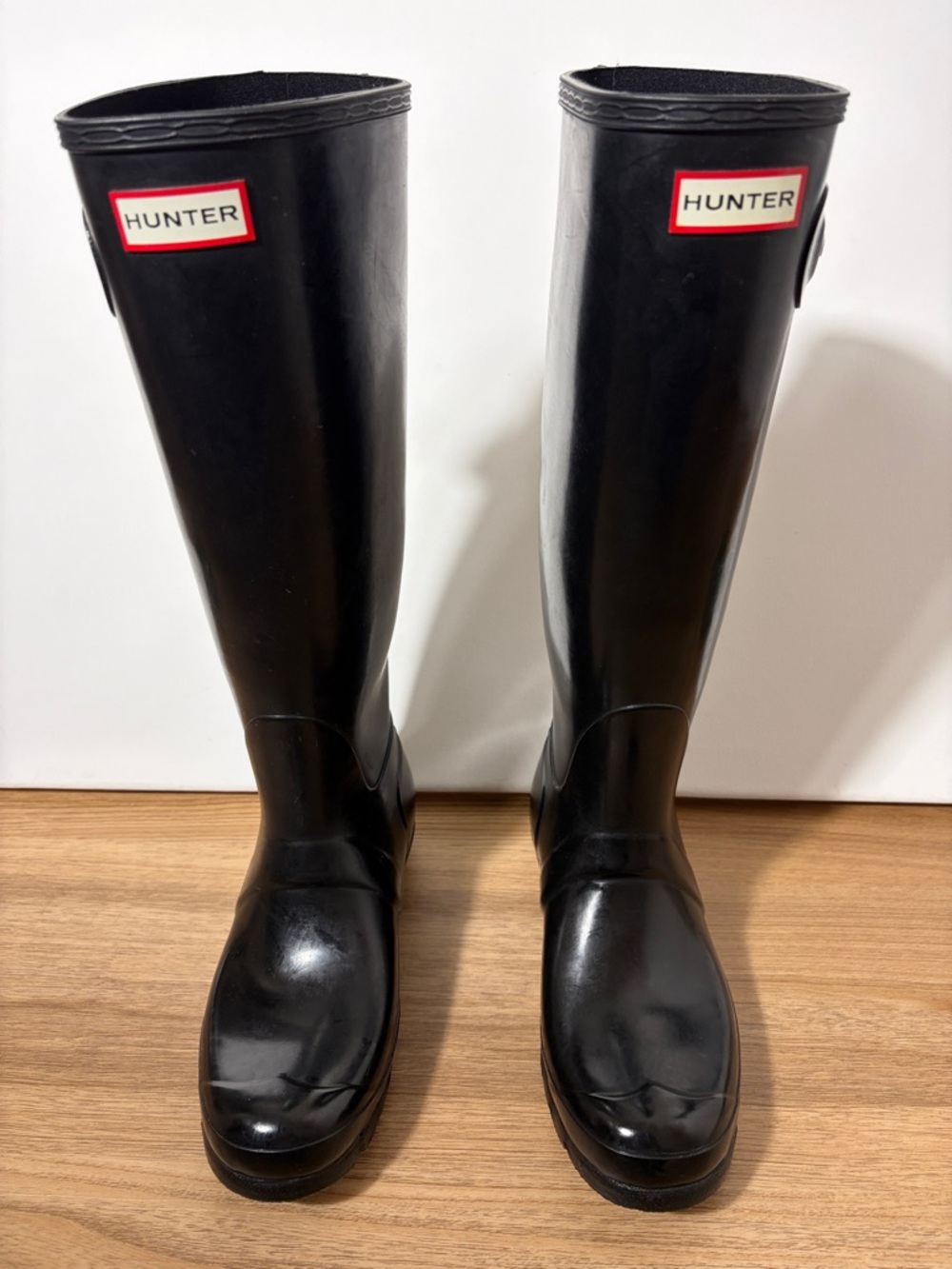 Hunter Original Tall Rain Boots Black Waterproof Women’s US 8 UK 6